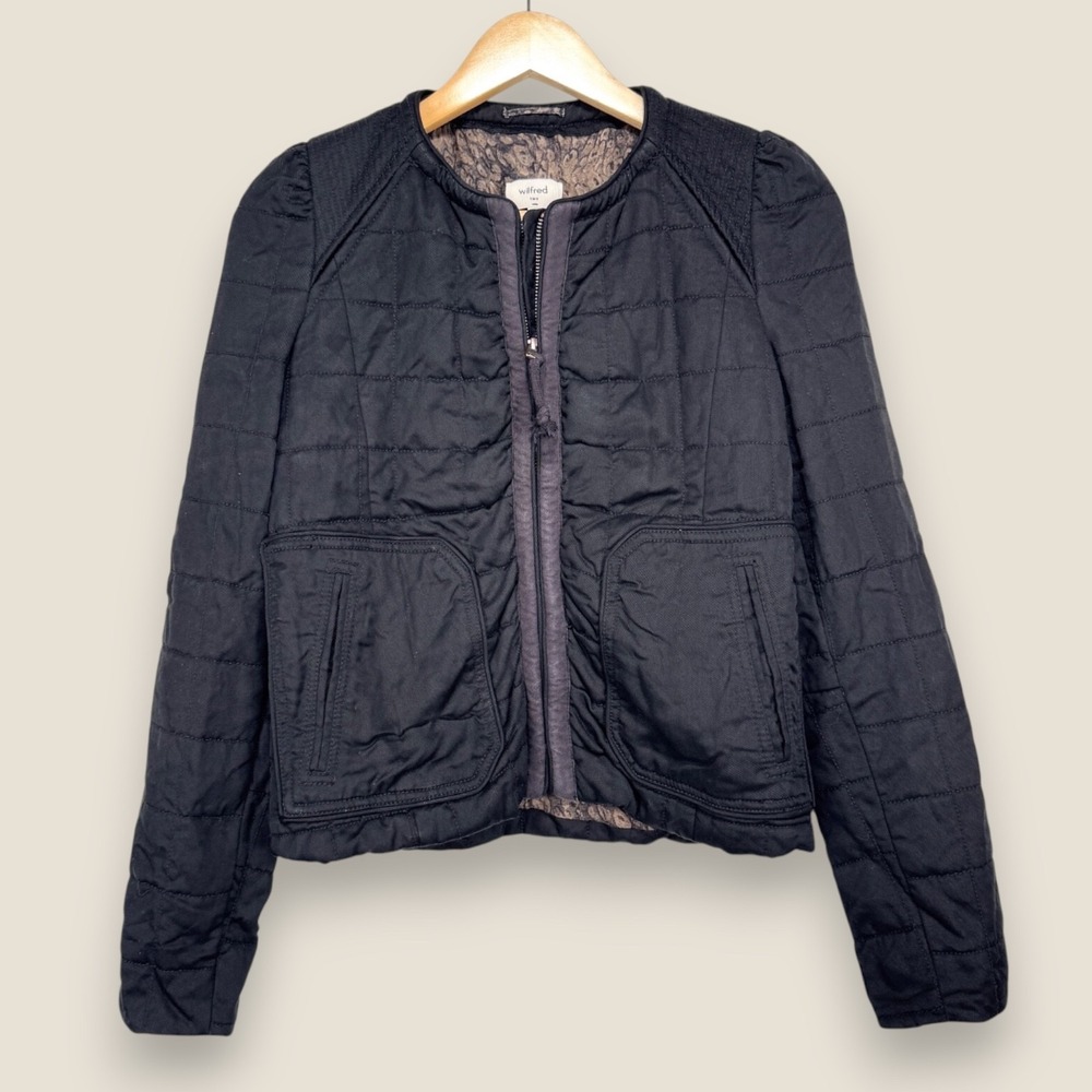 Aritzia Black Quilted Jacket
